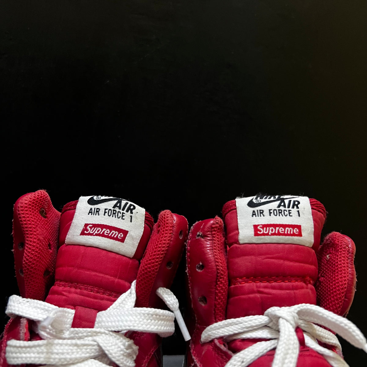Red Supreme x Nike Air Force 1 High 🔥🥵 Size 6 & 7 Pak 🇵🇰