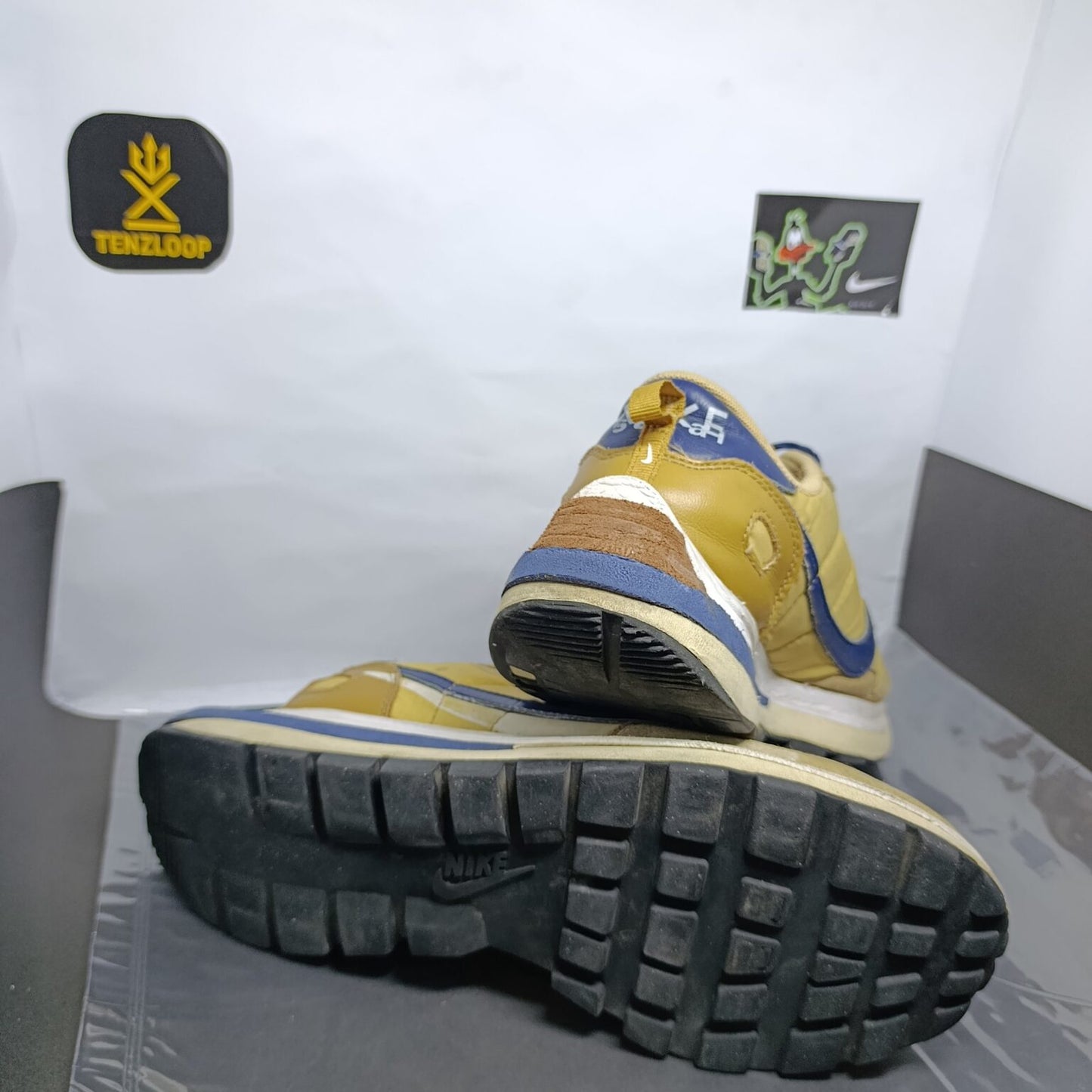 Nike Vaporwaffle x Sacai Sesame Blue Void 😈 Size 7 & 8 Pak 🇵🇰