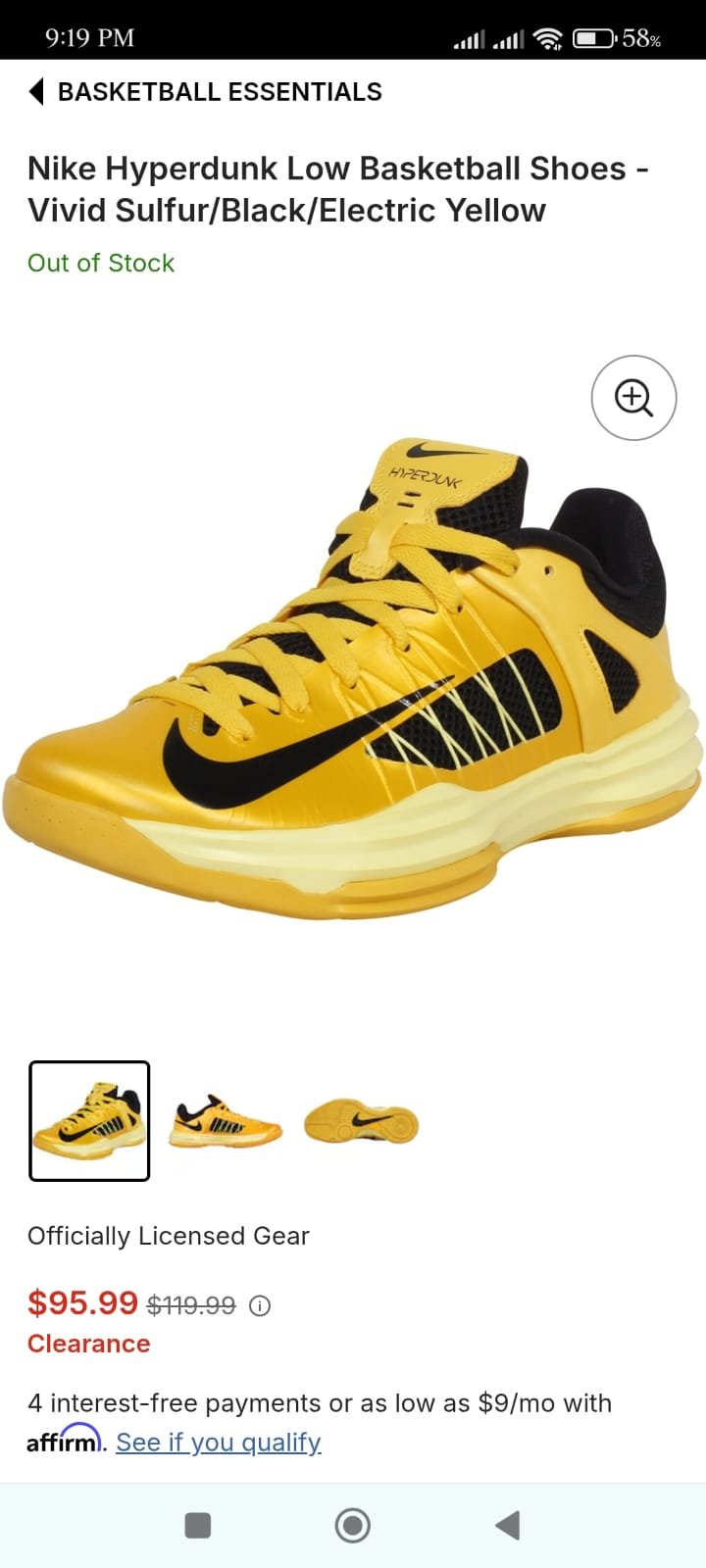 Nike Hyperdunk Low ‘Vivid Sulfur’ 💛 Size 8 & 9 Pak 🇵🇰
