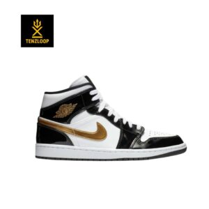 Air Jordan 1 Mid "Patent Black/Gold 🔥
Size 8 Pak 🇵🇰