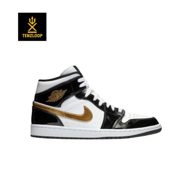 Air Jordan 1 Mid "Patent Black/Gold 🔥
Size 8 Pak 🇵🇰